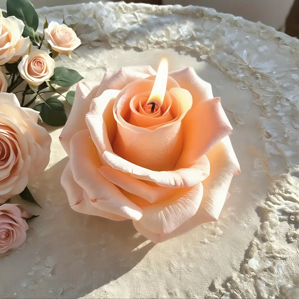 Soap Making Recipes - 3D Rose Silicone Candle Mold, Soap