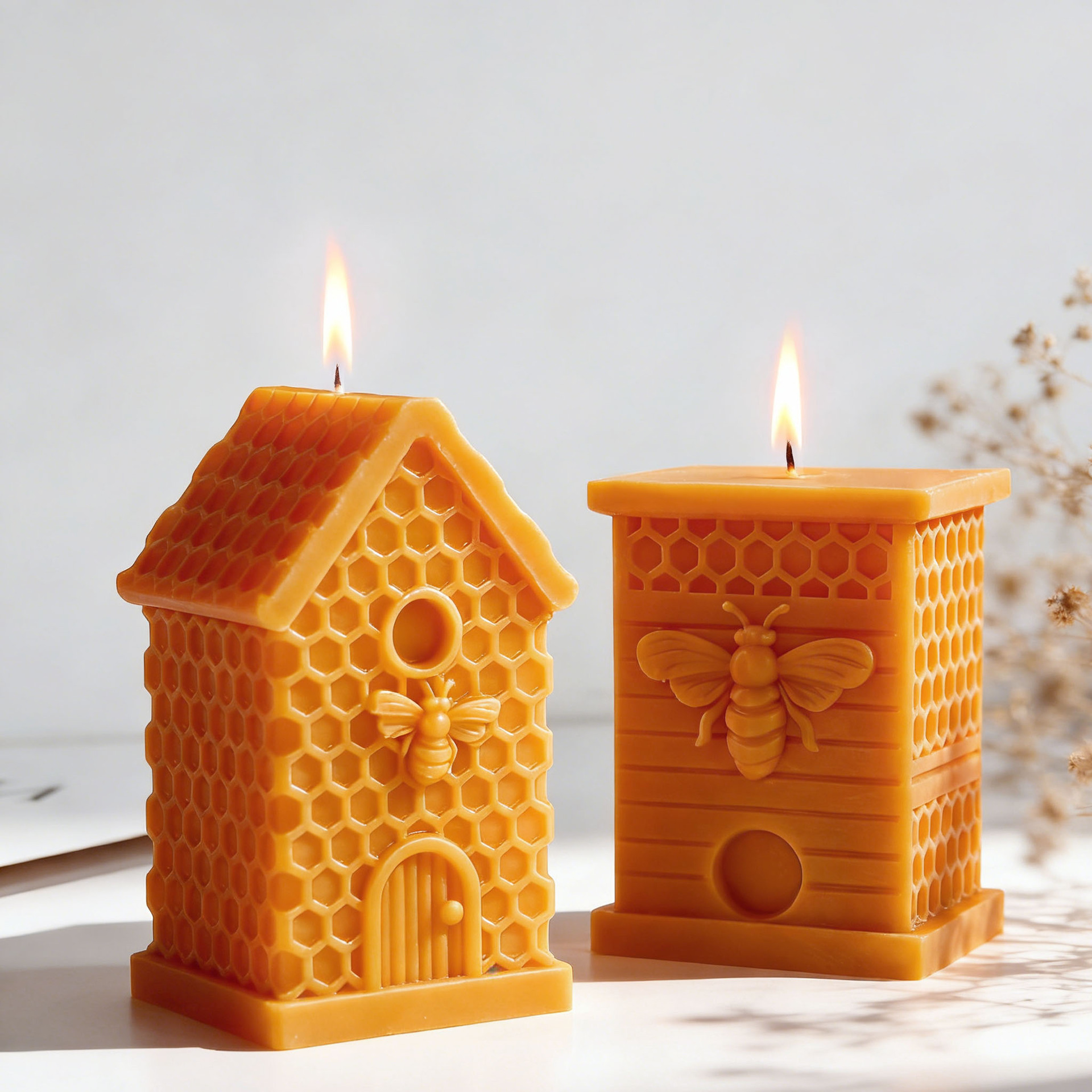 Soap Making Recipes - DIY Beehive Relief Bee Silicone Candle