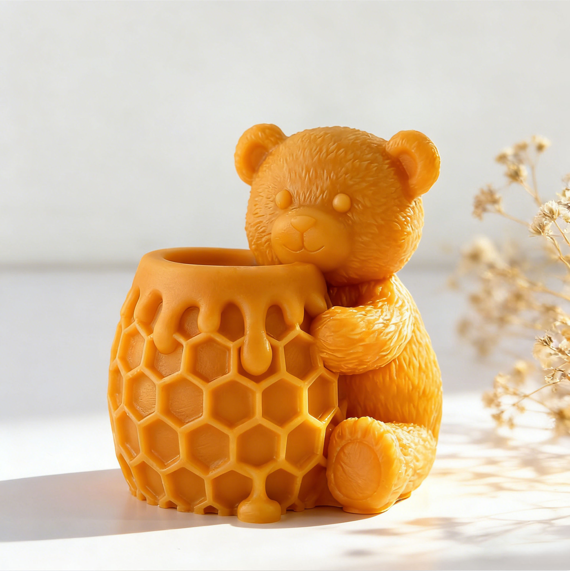 Soap Making Recipes - DIY Honeypot Bear Aroma Candle Silicone