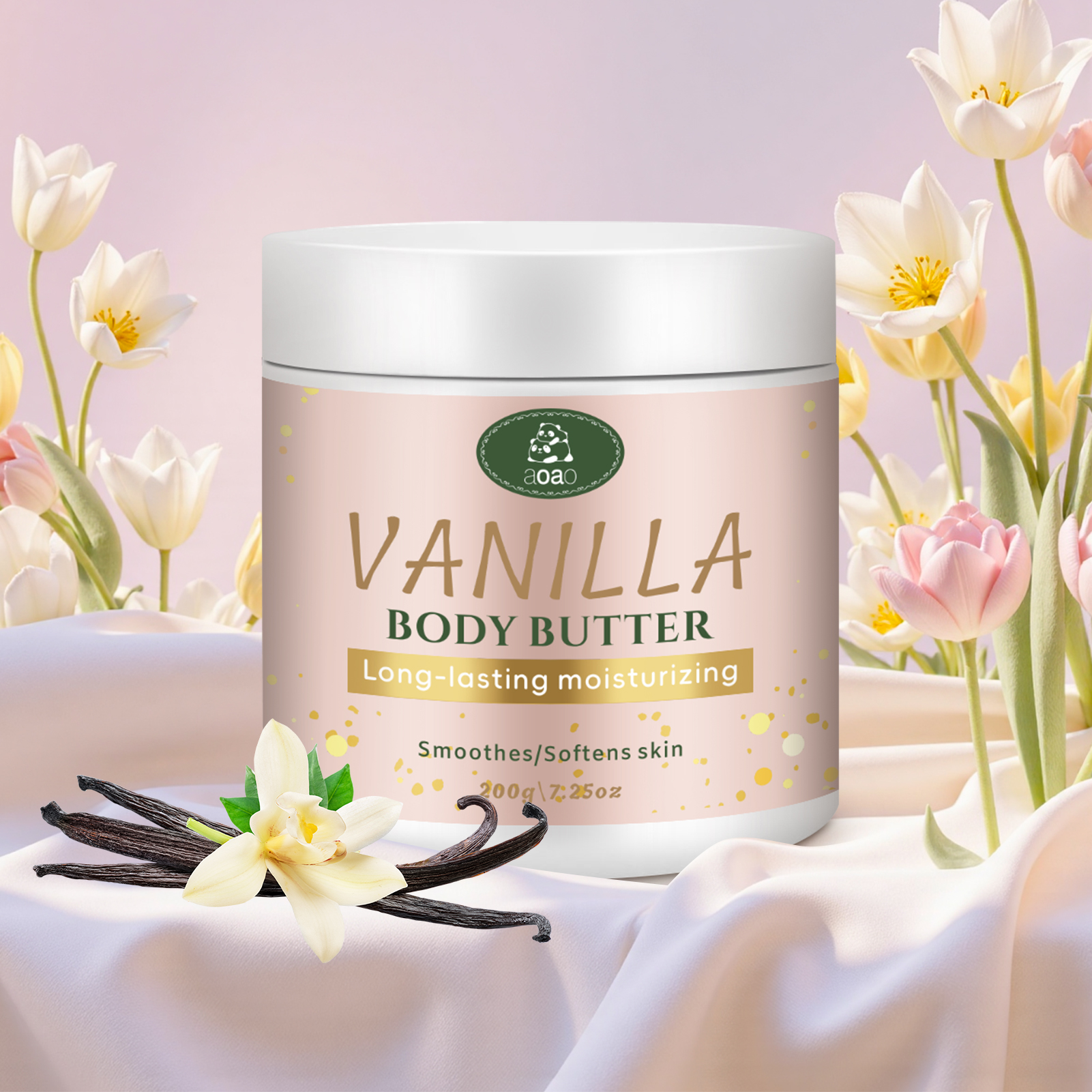 Shea Butter Raw - Vanilla Body Butter with Coconut and