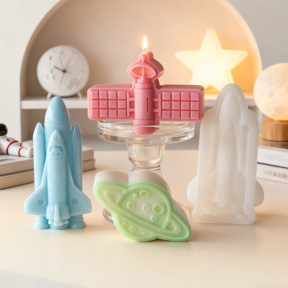 Soap Making Recipes - DIY Cosmos Series Planet Rocket Silicone