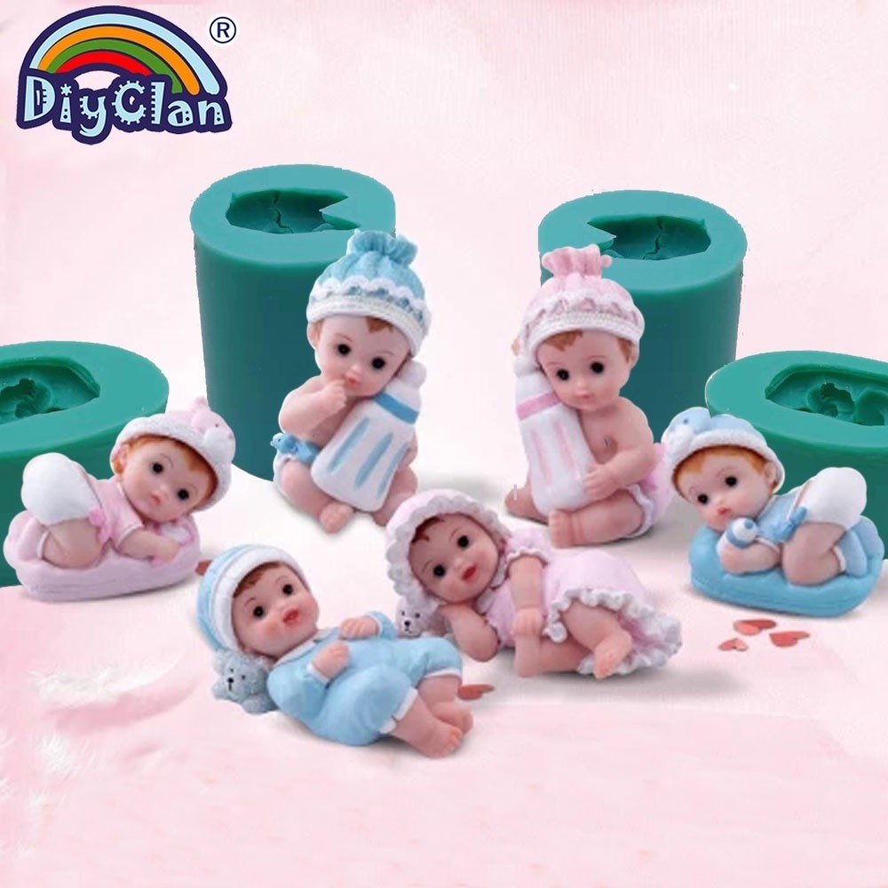 Soap Making Recipes - 6 Kinds Of Baby Shape Silicone