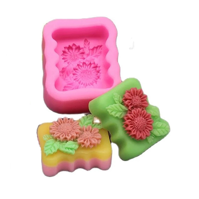 3D Square Flower Silicone Soap - Soap Making Homemade incelemesi ve fiyatı