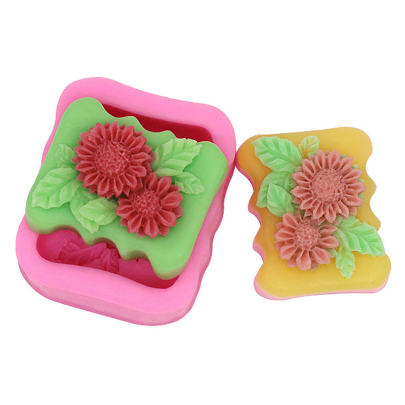 3D Square Flower Silicone Soap - Soap Making Homemade incelemesi ve fiyatı