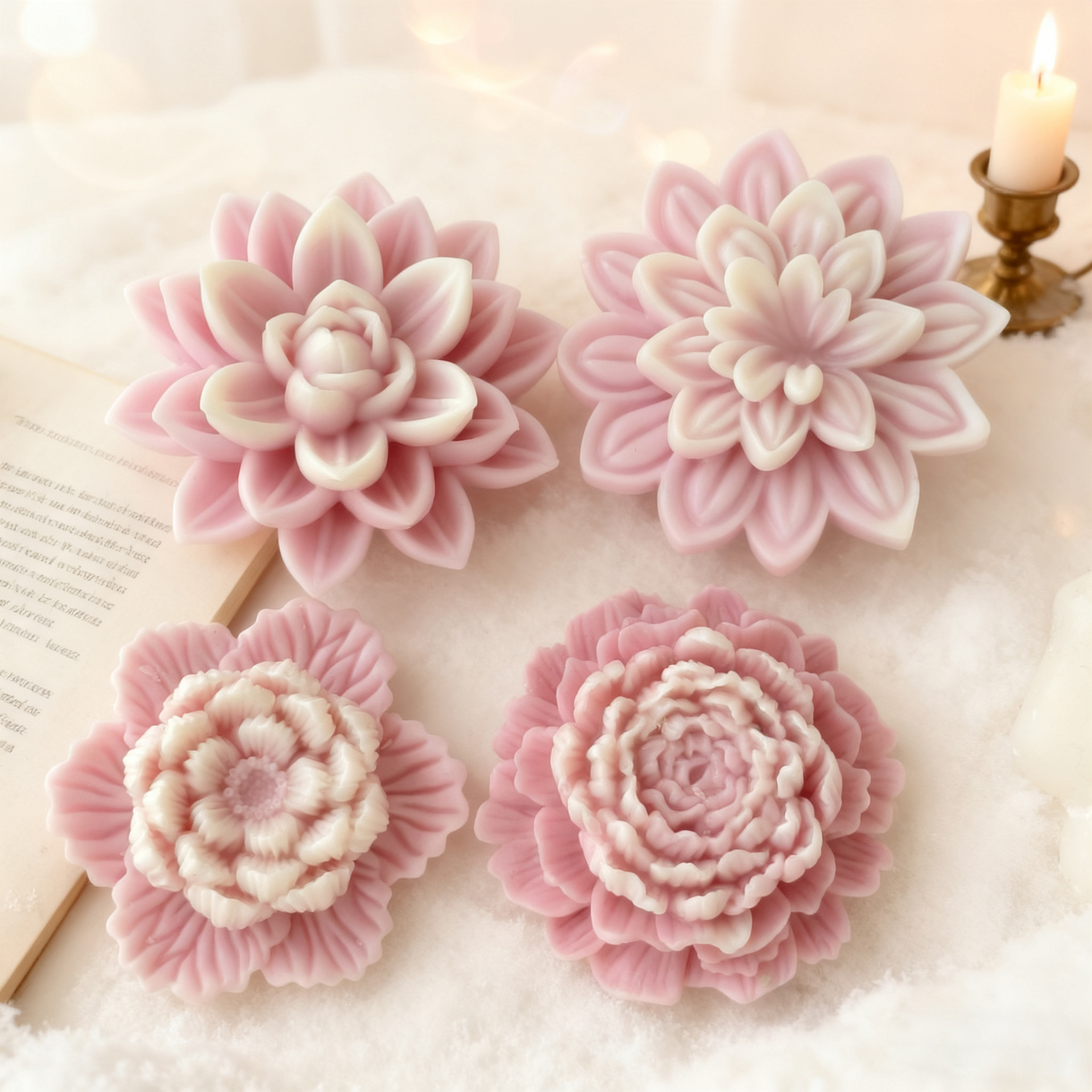 Flower Form Rose Peony Lotus S - Soap Making Recipes incelemesi ve fiyatı