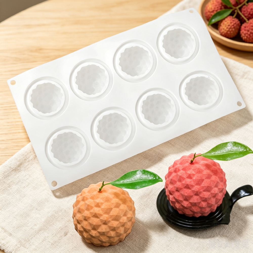 8‑Cavity Lychee Silicone Mold  - Soap Making Bar incelemesi ve fiyatı