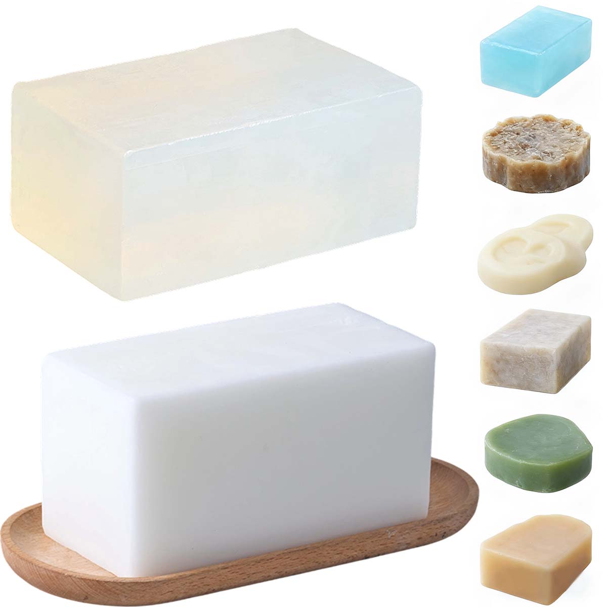 1000g Clear White Soap Base DI - Soap Making Glycerin incelemesi ve fiyatı