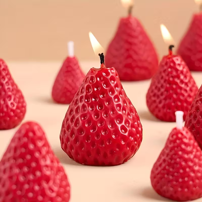 Strawberry Silicone Candle Mol - Soap Making Bar incelemesi ve fiyatı