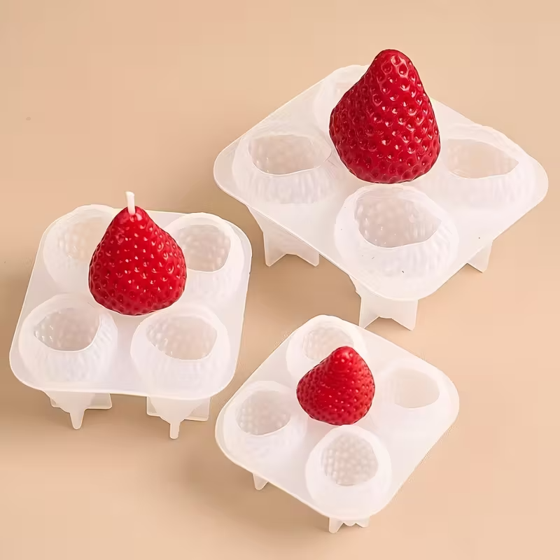 Strawberry Silicone Candle Mol - Soap Making Bar incelemesi ve fiyatı