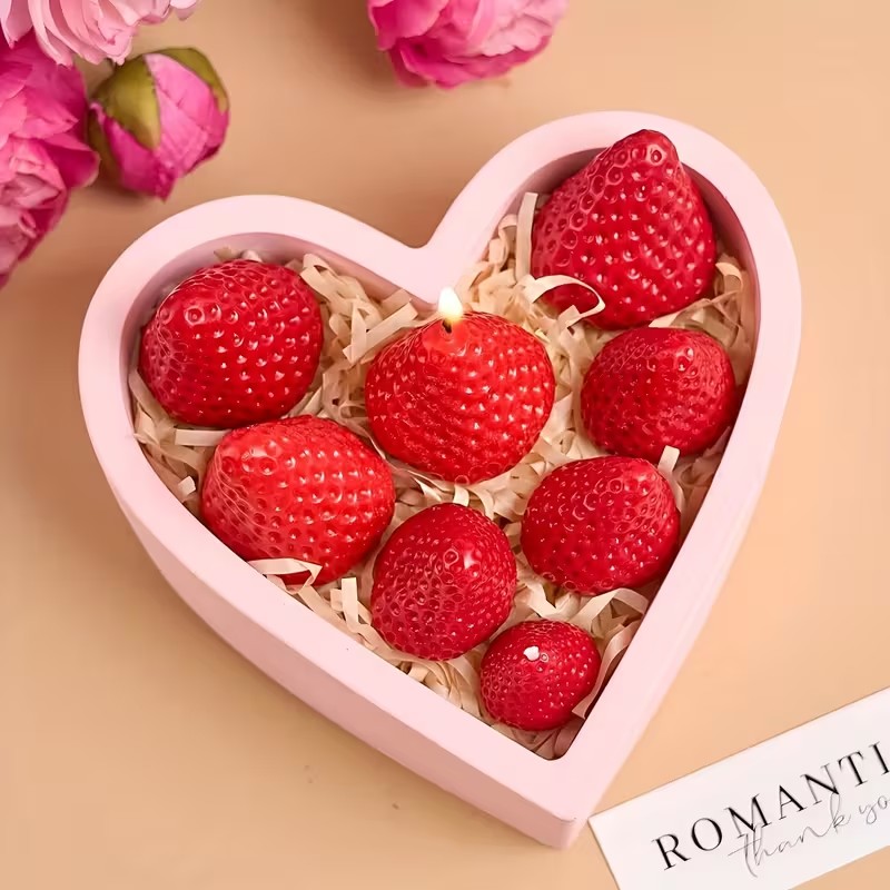 Strawberry Silicone Candle Mol - Soap Making Bar incelemesi ve fiyatı