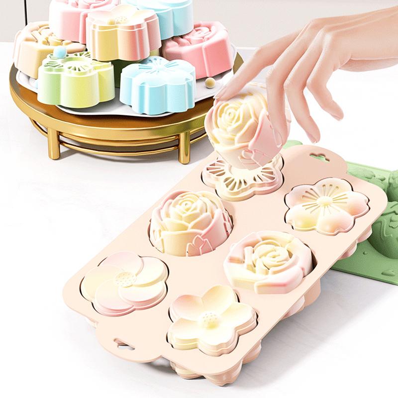 SU Flower Silicone Mold, 6 Cav - Soap Making Homemade incelemesi ve fiyatı