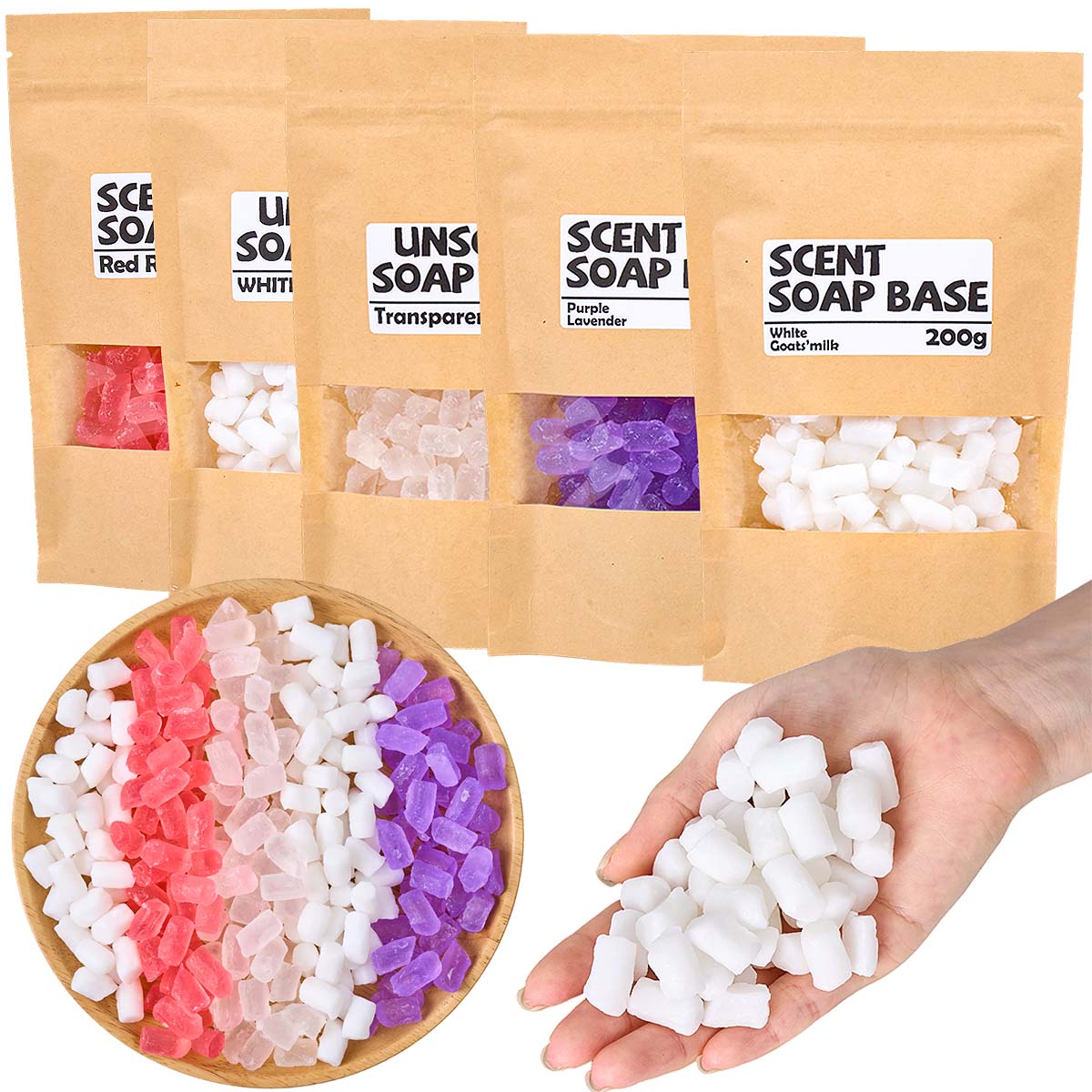 200g Color Glycerin Soap Base  - Soap Making Glycerin incelemesi ve fiyatı