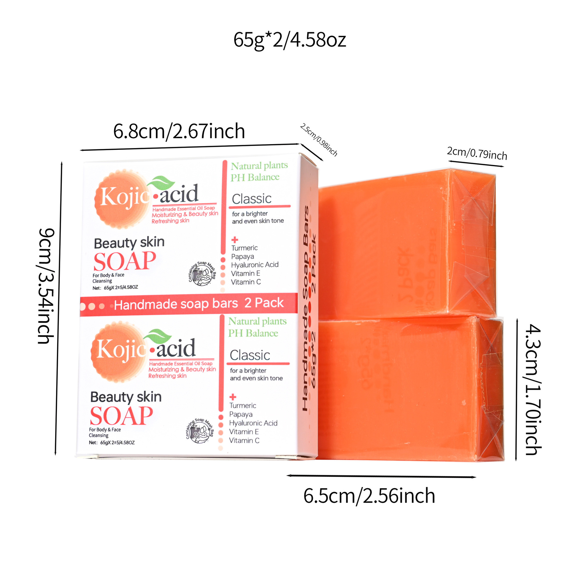 100g Kojic Acid Soap 3 Colors  - Soap Making Glycerin incelemesi ve fiyatı