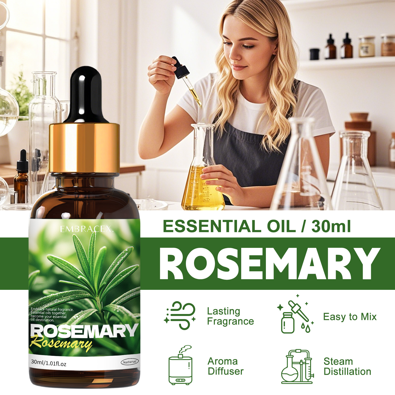 30ml Rosemary Natural Plant Es - Soap Making Friend incelemesi ve fiyatı
