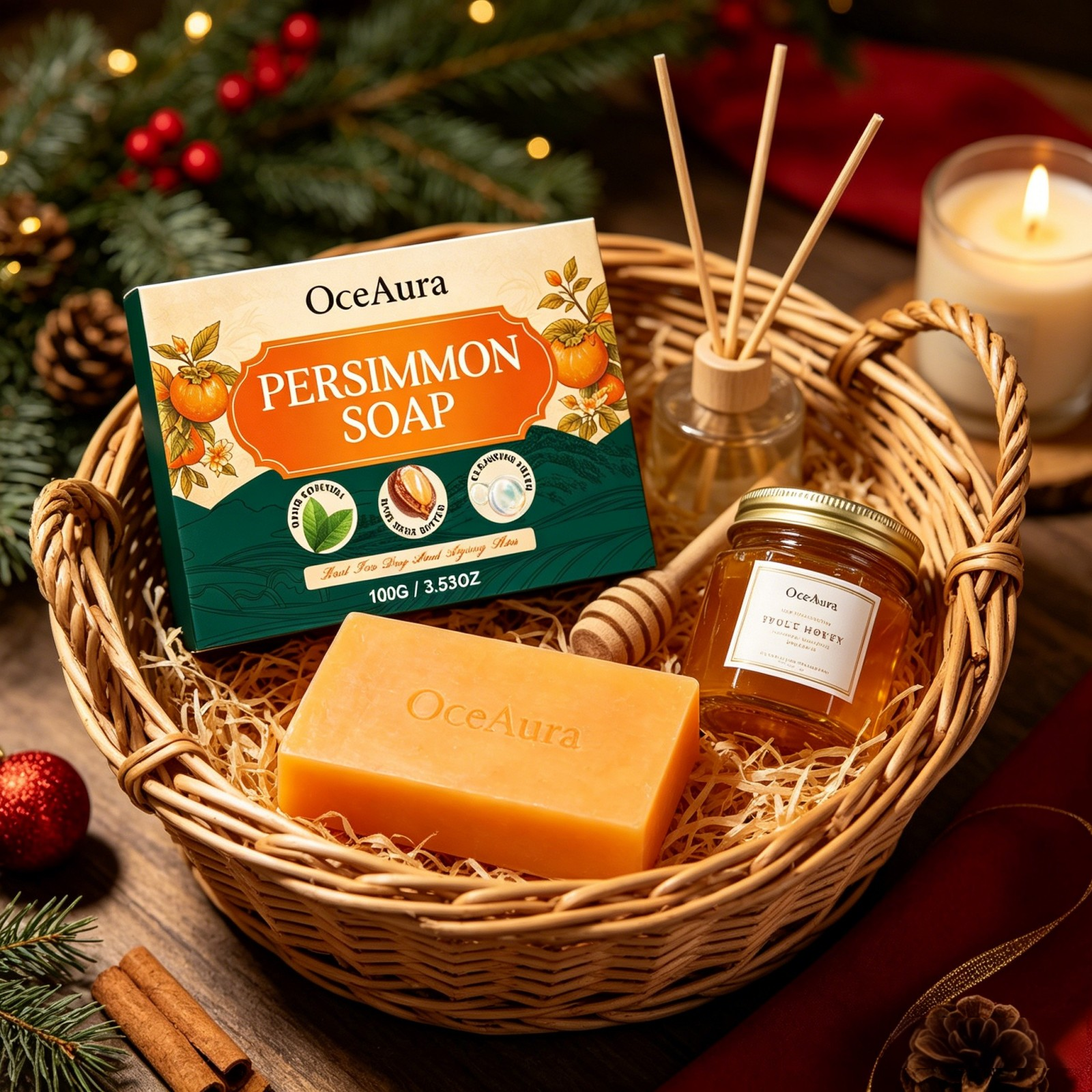 OceAura Persimmon Soap Bar for - Shea Butter Raw incelemesi ve fiyatı