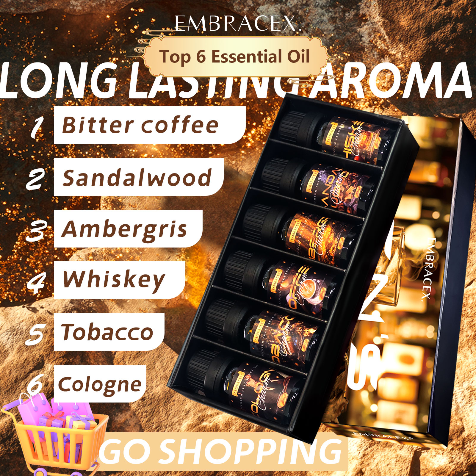 6PC/1PC 10ML Men's Essential o - Soap Making Friend incelemesi ve fiyatı