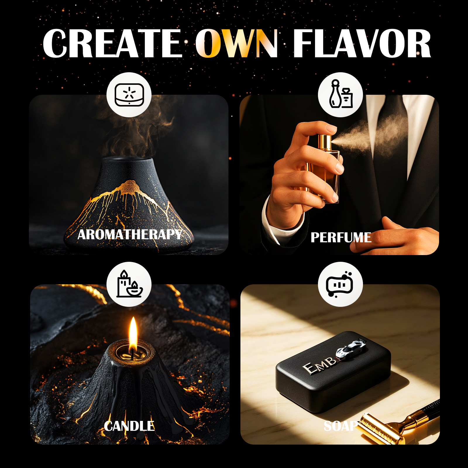 6PC/1PC 10ML Men's Essential o - Soap Making Friend incelemesi ve fiyatı