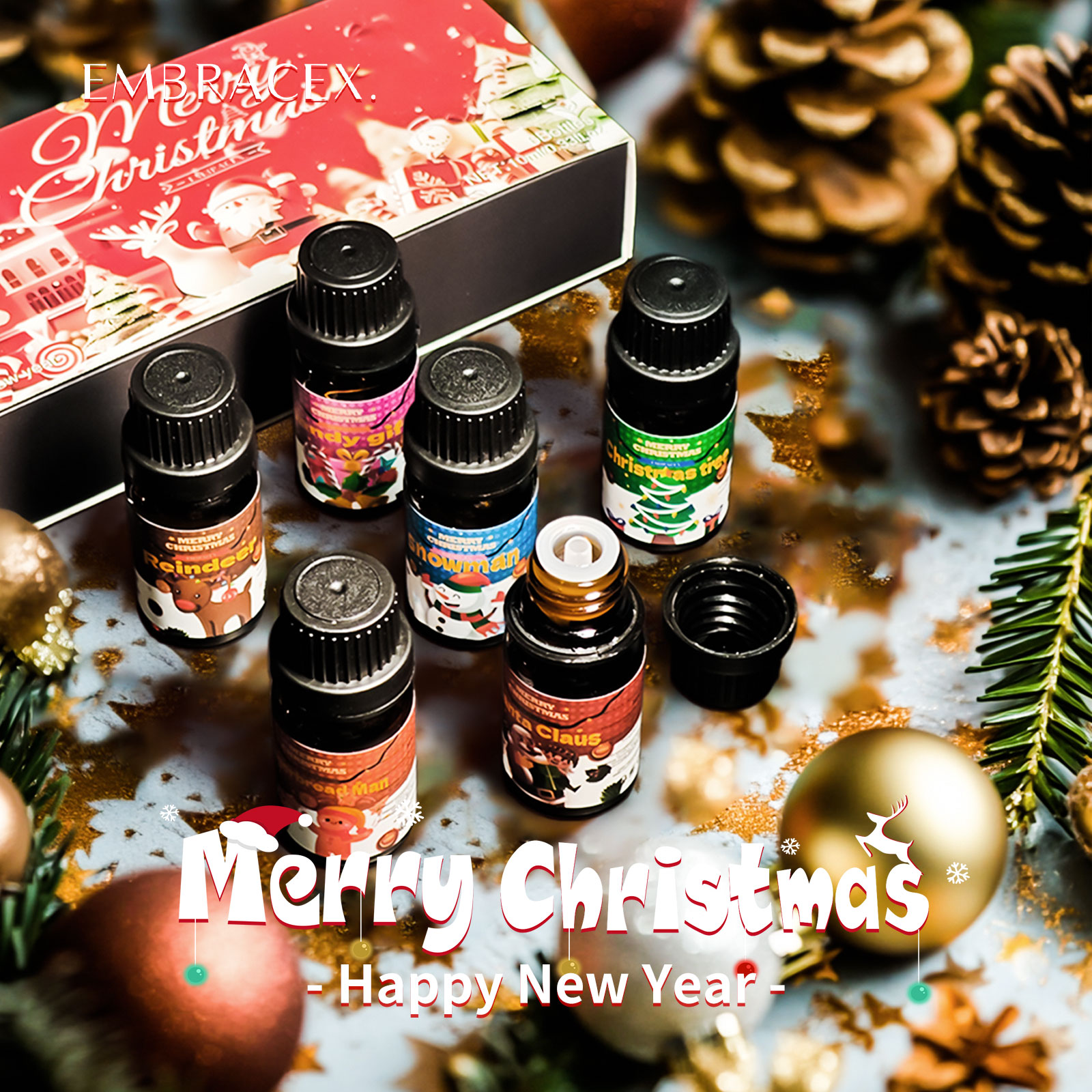 6PC/1PC 10ML Merry Christmas E - Soap Making Friend incelemesi ve fiyatı