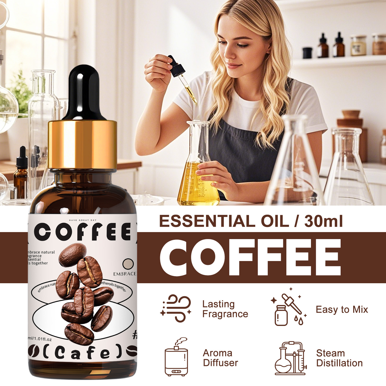 30ml Coffee Essential Oil  For - Soap Making Friend incelemesi ve fiyatı