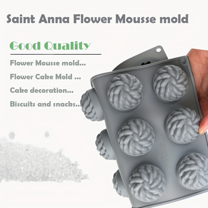 1Pc Cake Mold Santa Ana Floral - Soap Making Recipes incelemesi ve fiyatı