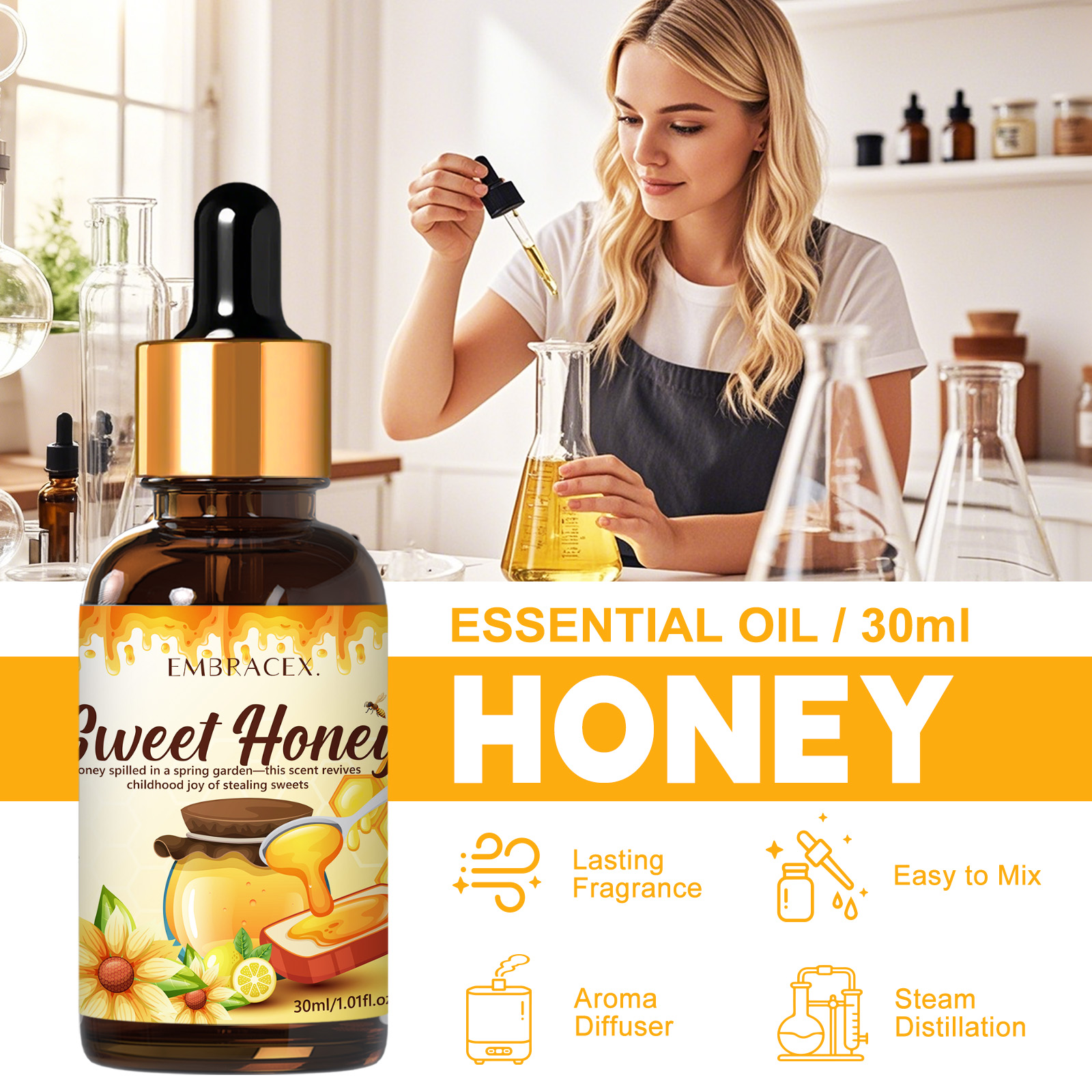 30ml Honey Essential Oil Food  - Soap Making Friend incelemesi ve fiyatı